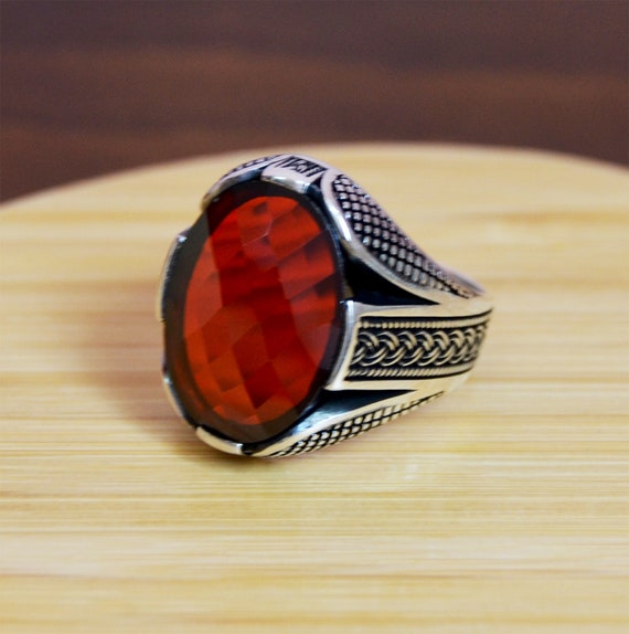 Mens Handmade Ring Turkish Handmade Silver Men Ring Ottoman - Etsy