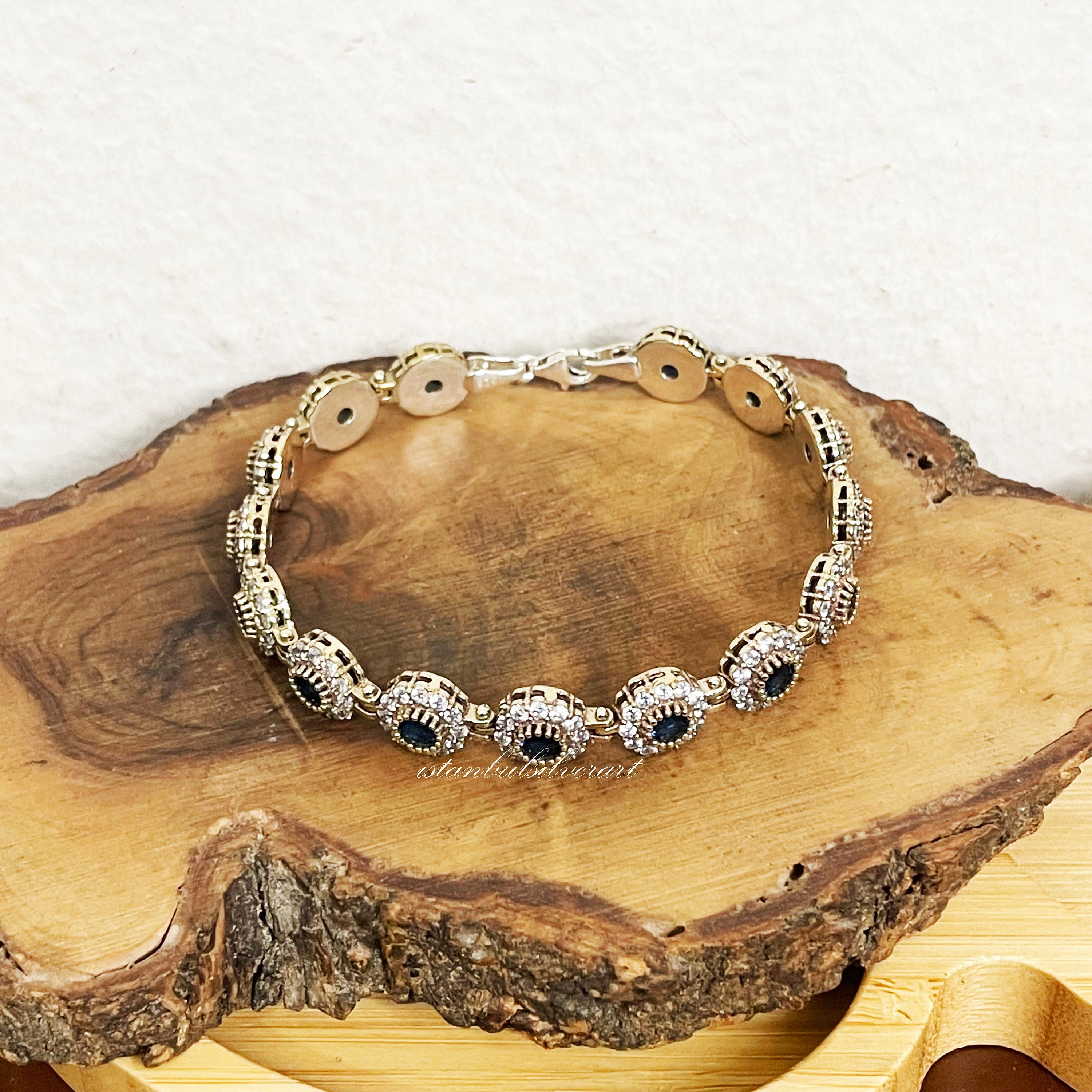 Turkish Handmade 925 Silver Bracelet, Women Vintage Silver
