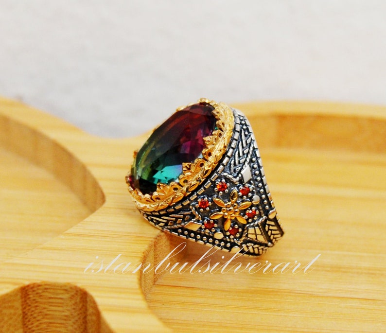 Mens Handmade Ring Turkish Handmade Silver Men Ring Ottoman Etsy