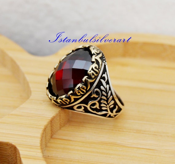 Buy Mens Red Ruby Stone Silver Ring, Handmade Jewelry Ring, Turkish Ring Man,  925 Sterling Silver Ring, Unique Rings Men, Gifts for Husband Online in  India - Etsy
