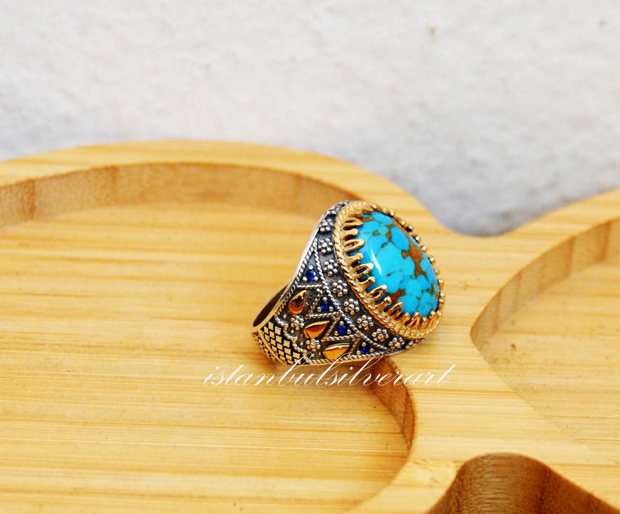 Mens Handmade Ring Turkish Handmade Silver Men Ring Ottoman | Etsy