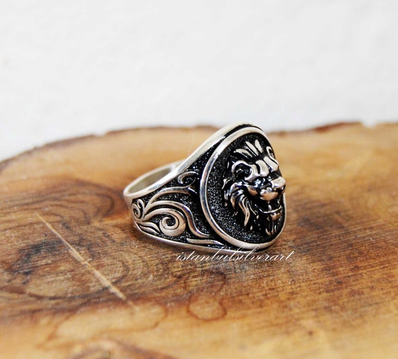 ＊NEW＊トルコ製 ハンドメイド メンズリング シルバー925（ライオン） NEW＊トルコ製 ハンドメイド メンズリング シルバー925（ライオン