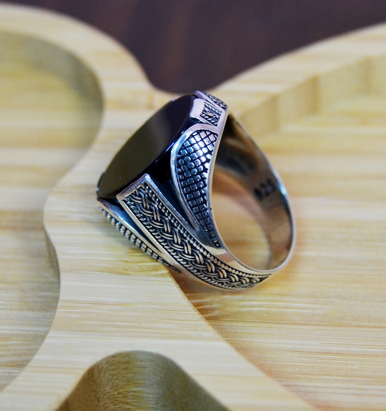 Mens Handmade Ring Turkish Handmade Silver Men Ring Ottoman Etsy UK
