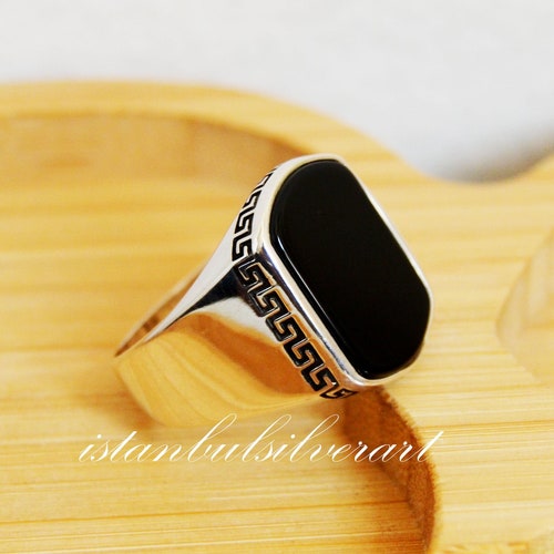 Mens Handmade Ring Turkish Handmade Silver Men Ring Ottoman Etsy
