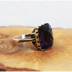 Handmade Ring Women, Turkish Handmade Silver Ladies Ring, Ottoman Ring ...