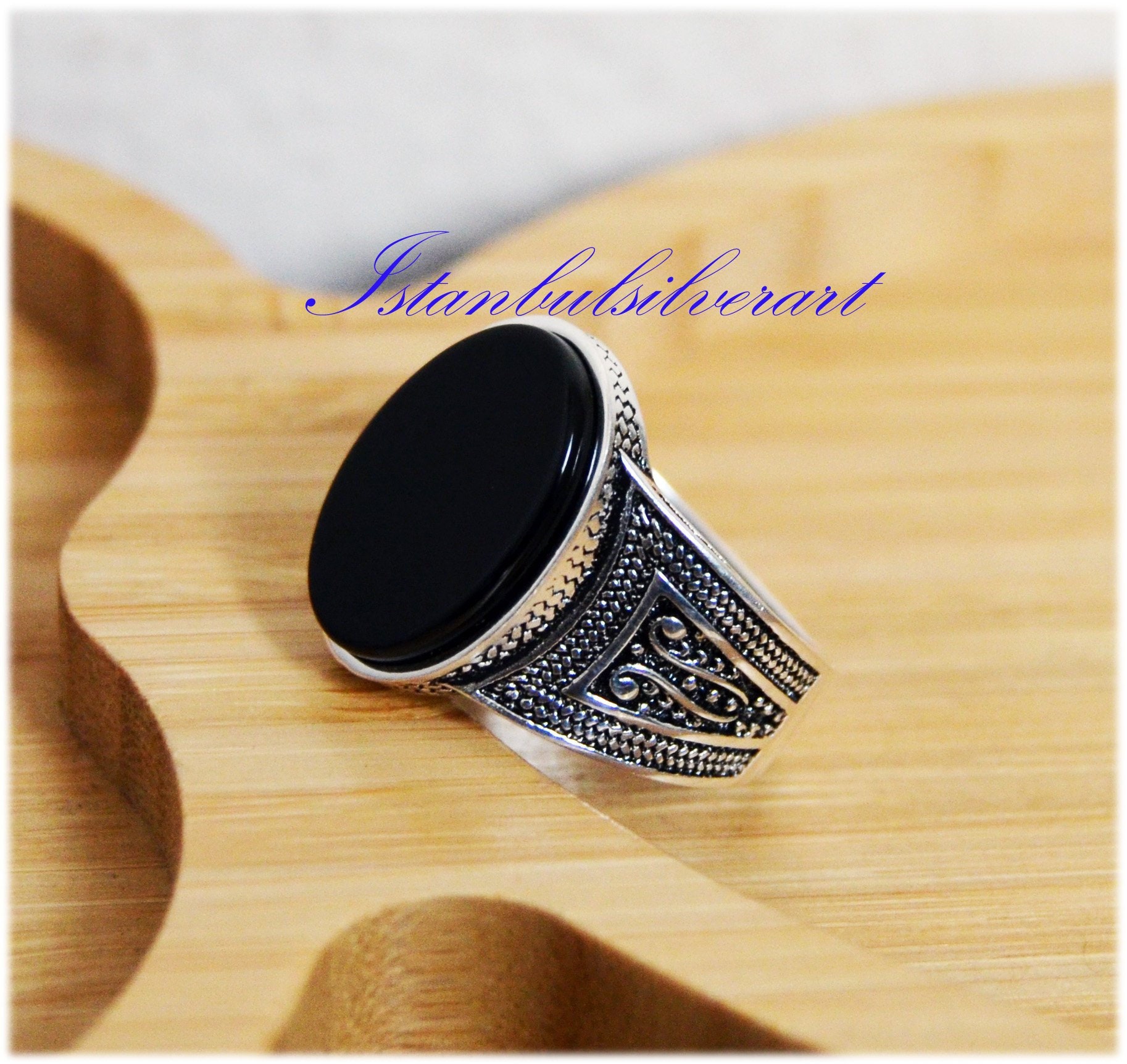 Turkish Silver Ring (Aqiq Yamani) - Shopping Landz