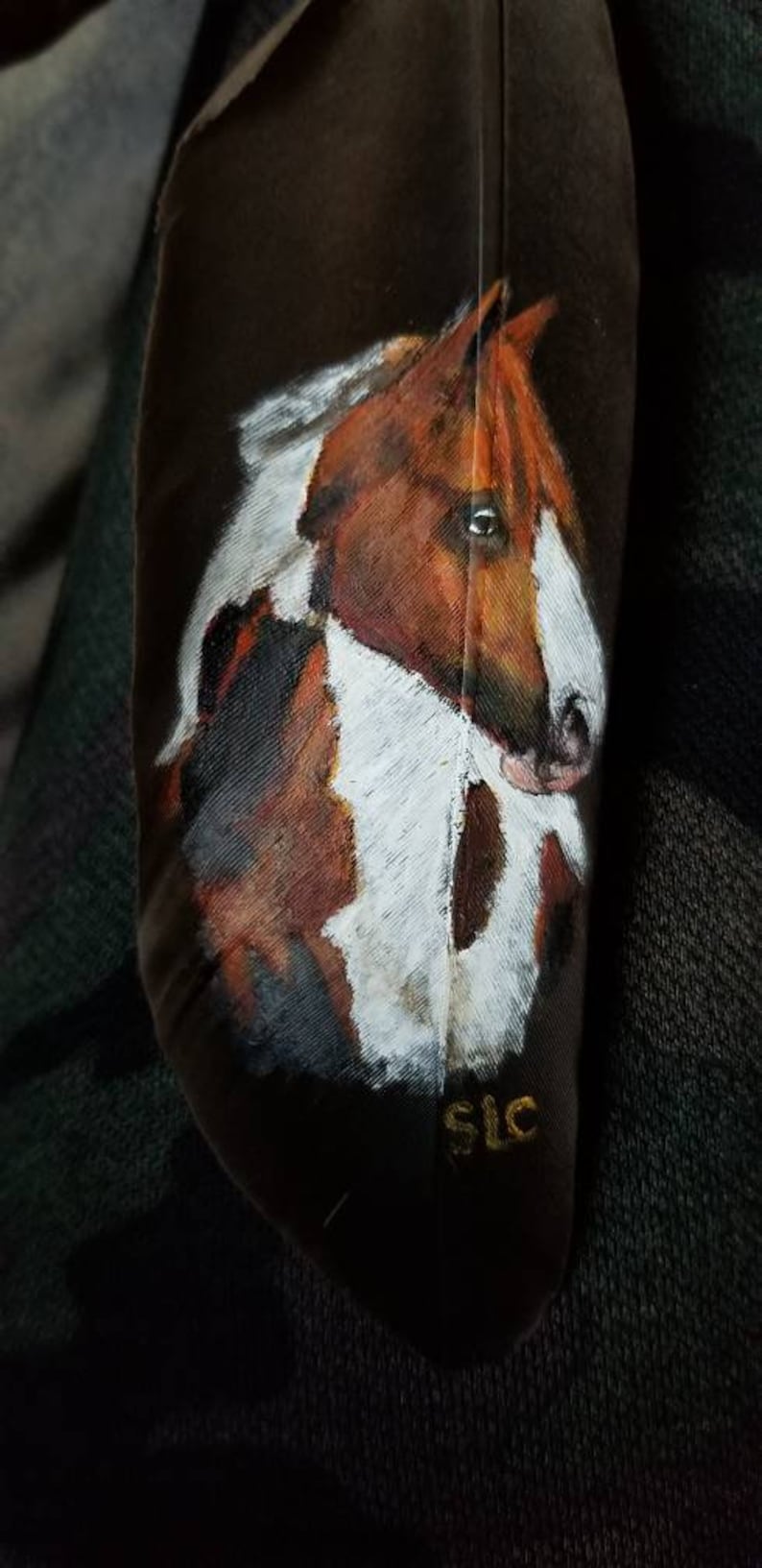 CUSTOM/PERSONALIZED Painted Horse Feathers shops