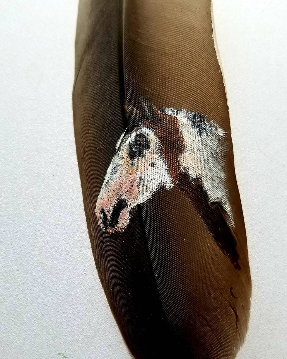 CUSTOM/PERSONALIZED Painted Feathers - Etsy