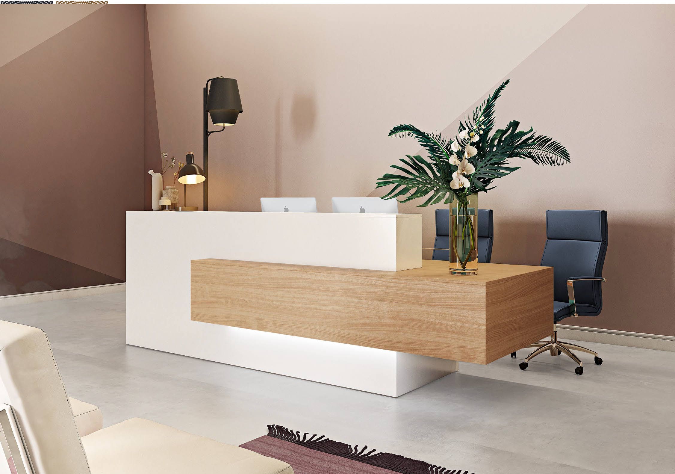 Reception Desk Office Negozio Hotel Front Office Hotel Etsy Australia