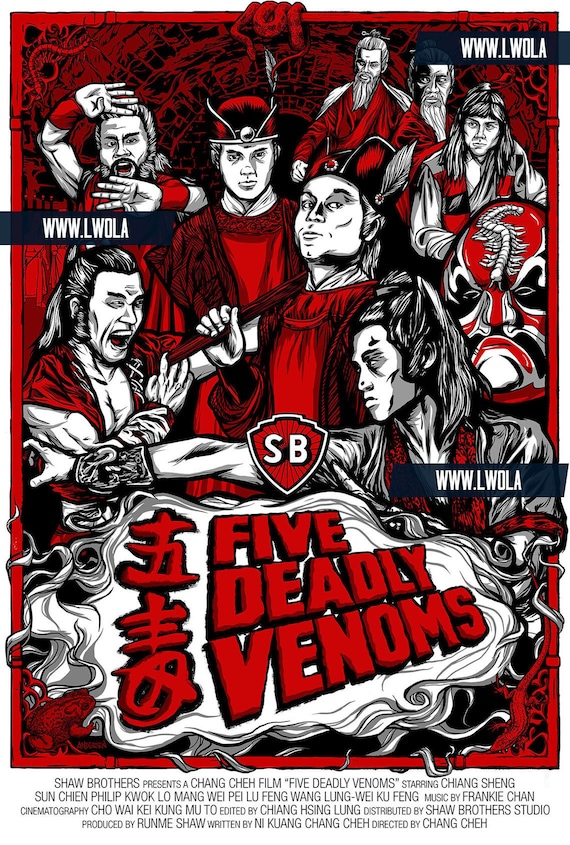 Five Deadly Venoms Fan Poster (18
