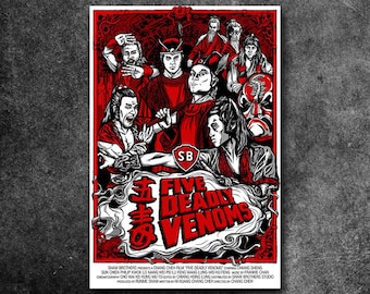 Five Deadly Venoms Fan Poster (18" x 24")