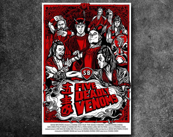 Five Deadly Venoms Fan Poster (18
