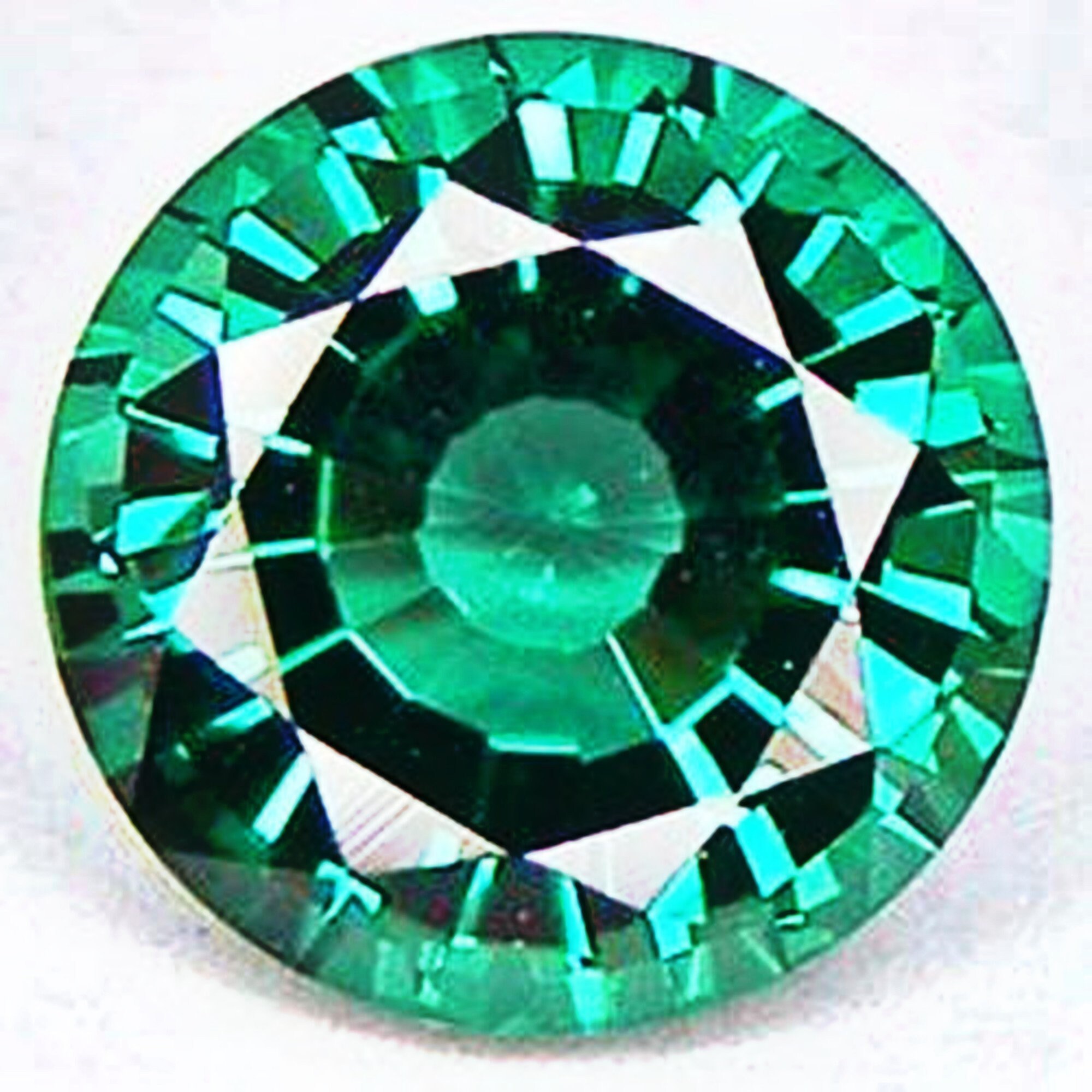 LabCreated Hydrothermal Emerald Green Round Faceted AAA Loose Etsy