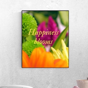 Happiness Blooms Printable