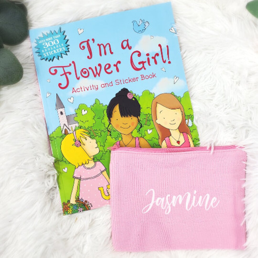 Flower Girl Activity Book/unique Flower Girl Gift/kids Stuffed Animal