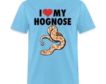 I Love My Hognose Snake Graphic for Reptile Fans Unisex T-Shirt