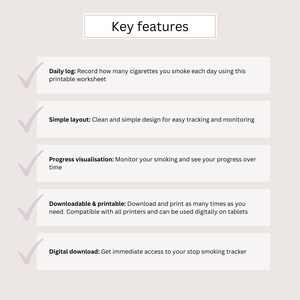 Stop Smoking Tracker Printable Digital Download Quit Smoking Stop Smoking Tracker Printable Digital Download Quit Smoking
