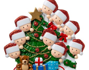 Download Family Of 9 Ornament Etsy