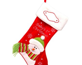 baby's first stocking personalized