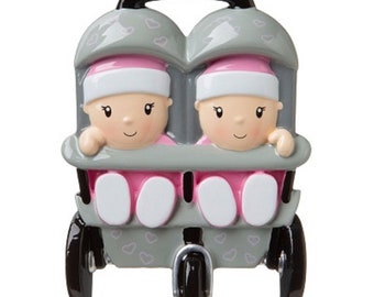 twin girl christmas ornaments