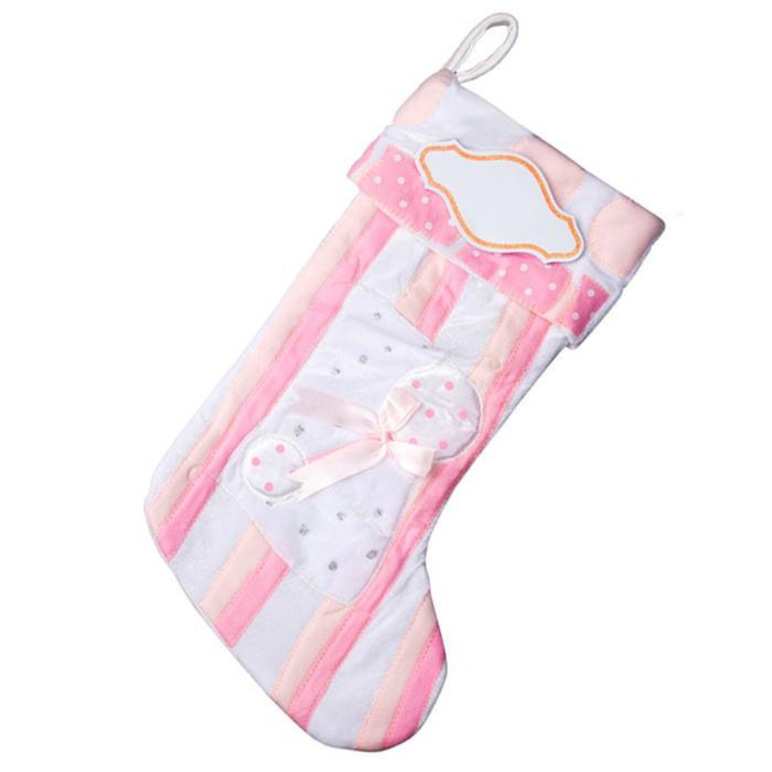 Baby Pink Christmas Stocking 