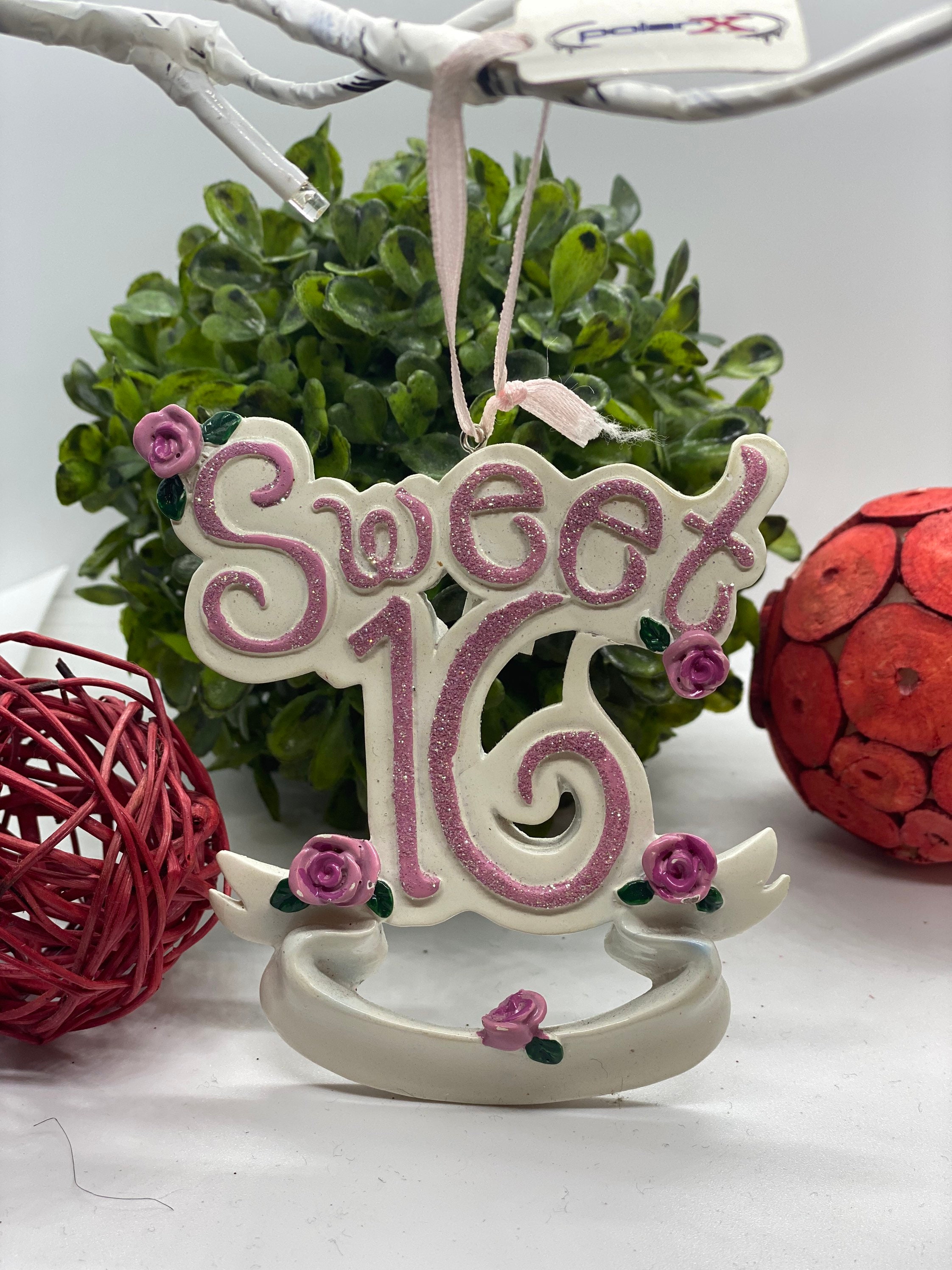 Sweet Sixteen Christmas Ornament 
