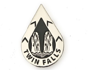 Twin falls Pin | Seattle | Hiking Pin | Snowflake | Outdoor Gifts | Enamel pin | Mountain Pin | Camping Pin