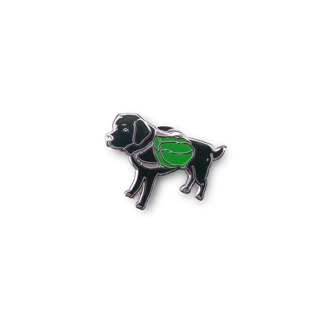 Labrador Retriever Pin Labrador Gifts Enamel Pin Lapel Pin Black