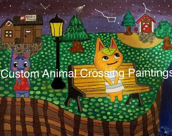 Animal crossing art | Etsy