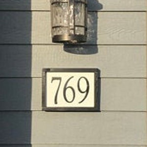 3 Number Farmhouse Style House Number Sign, House Number Sign,Number Sign,Address Sign, House Numbers,Rustic House Numbers
