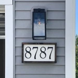 4 Number Farmhouse Style House Number Sign, House Number Sign,Number Sign,Address Sign, House Numbers,Rustic House Numbers
