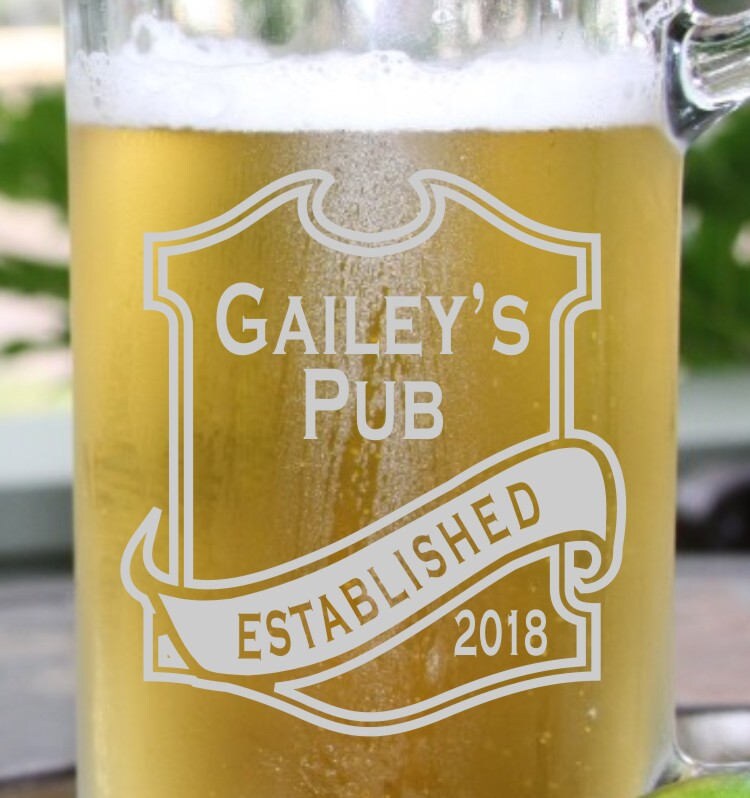 Personalized Beer Mug Engraved Beer Mug Free Engraving Etsy