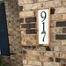 3 Number Vertical Farmhouse Style House Number Sign, Vertical House Number Sign,Vertical Number Sign,Address Sign, House Numbers 