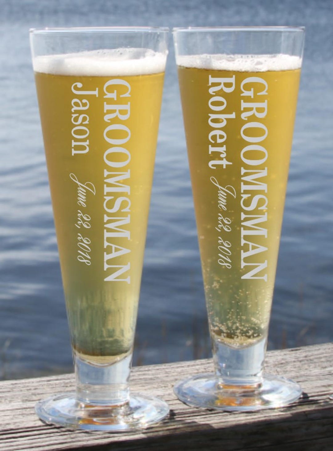 Pilsner Beer Glasses Pilsner Beer Glass Engraved Pilsner Groomsmans ...