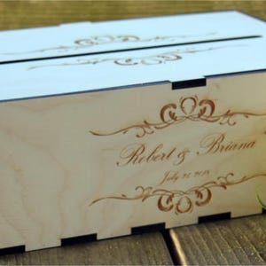Rustic Wedding Card Box, Card Holder Rustic Wedding Decor, Wedding Card Box, Personalized Card Box, Card Box for Wedding, Card Box with Slot
