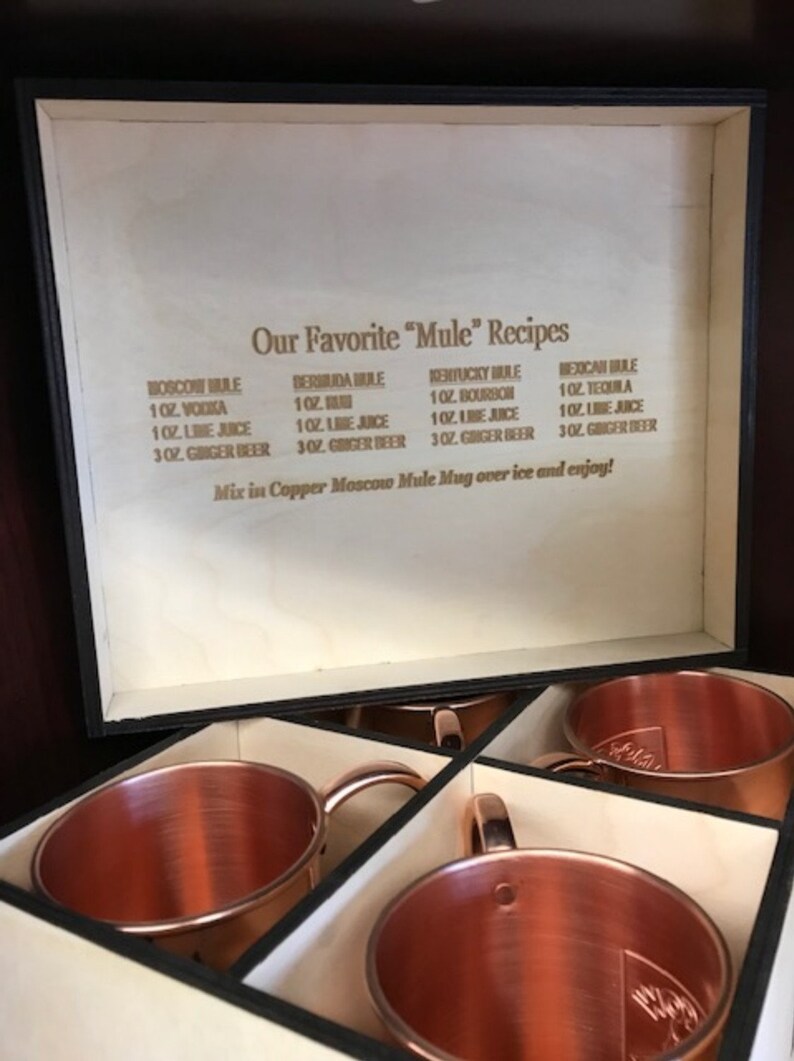 Personalized Moscow Mule Mugs Box Engraved Moscow Mule Mugs Etsy