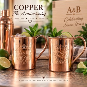 7 Year Anniversary,Copper Gift,Copper Anniversary,7 Year Gift,Seventh Anniversary,Copper Wedding,7 Year,Copper Mugs,Copper Mule Mugs