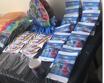 10 of each item: Custom chips, candy and water bottles for parties