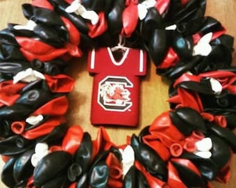 USC Game Cocks Balloon Wreath