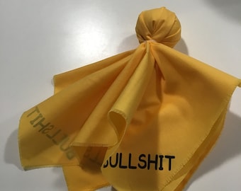 Yellow Novelty Football Penalty Flag, Gag Referee Tossing Flag
