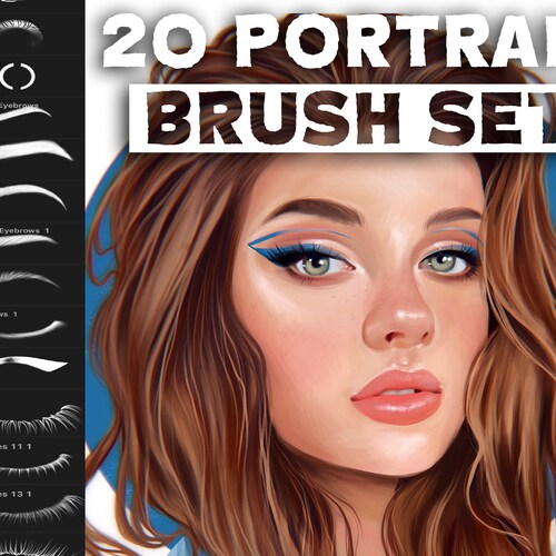 10 Hair Brushes FOR PROCREATE Realistic Easy Beginner Etsy