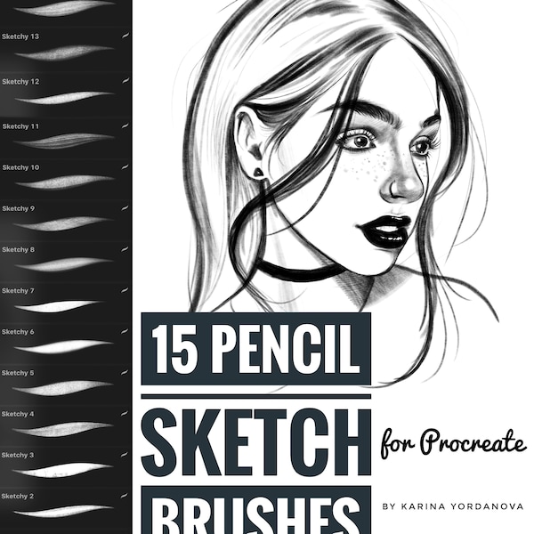 15 pinceaux pour croquis au crayon (POUR PROCRÉER) Pinceau facile, crayon, pinceau procréation, pinceaux pour débutants