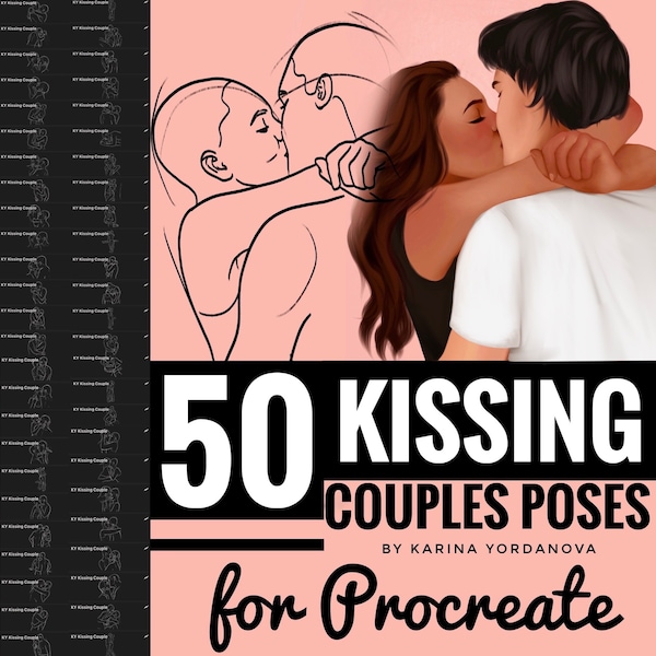 Kissing Couple Etsy