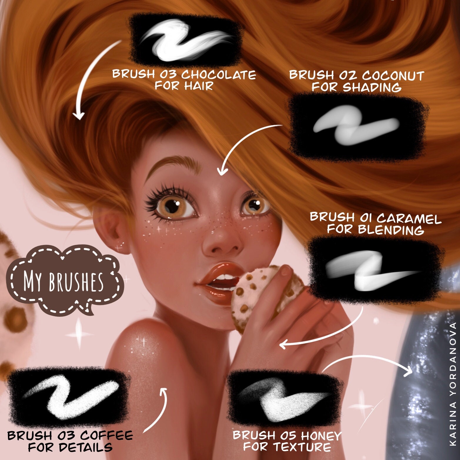 My TOP 5 Favourite Brushes FOR PROCREATE Easy Beginners Etsy UK