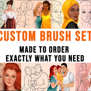 Made to Order CUSTOM Stamp Brushes for Your Art Needs (FOR PROCREATE) Easy stamp brush, pencil, procreate brush, beginner brushes hand drawn