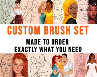 Made to Order CUSTOM Stamp Brushes for Your Art Needs (FOR PROCREATE) Easy stamp brush, pencil, procreate brush, beginner brushes