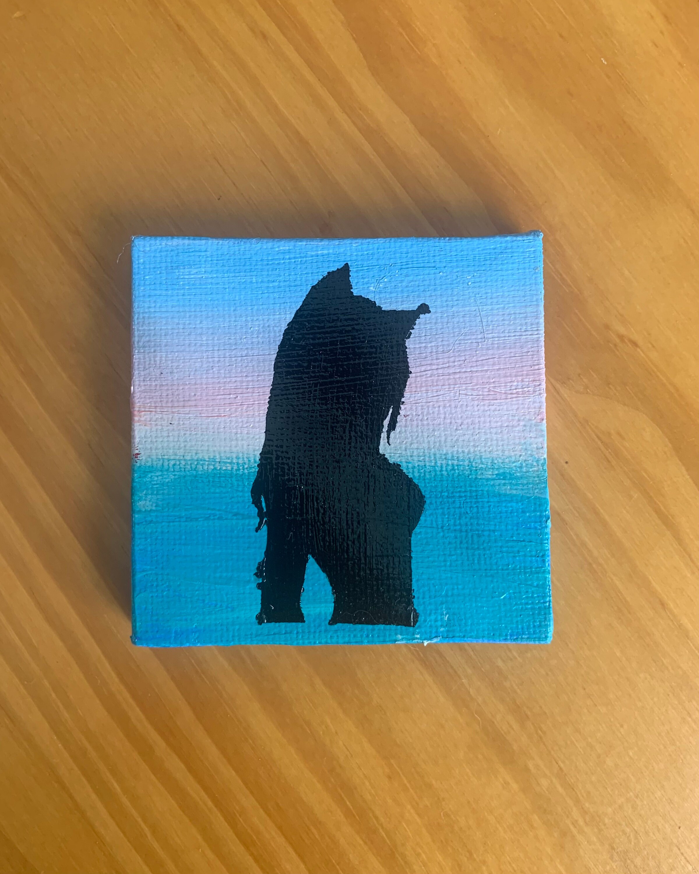 Anime Painting on Mini Canvas Etsy
