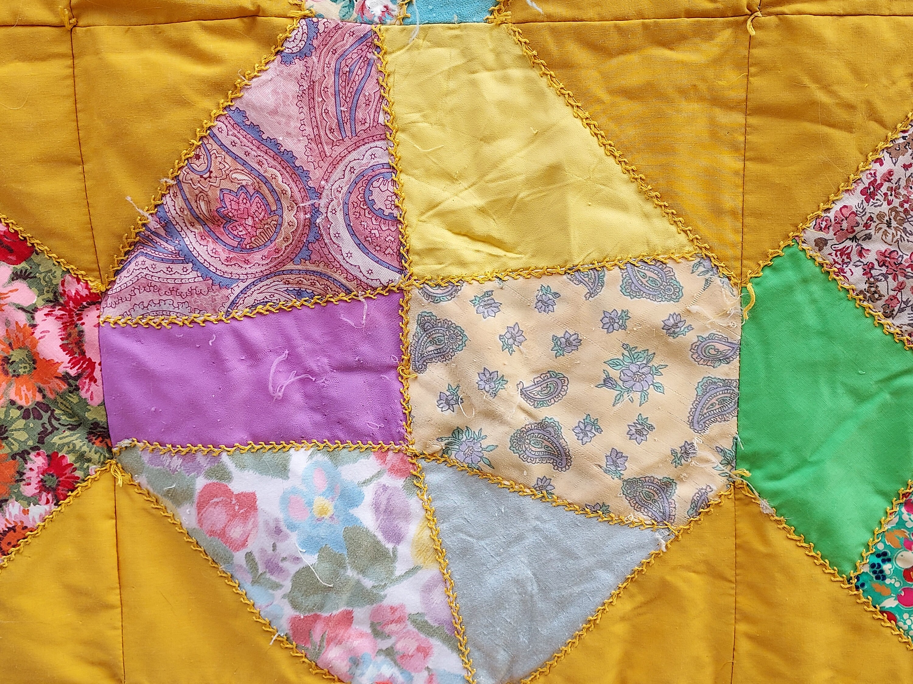 Vintage Crazy Quilt Vintage Handmade Quilt Handmade Bed Etsy