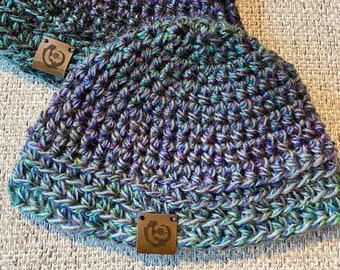 Peacock Infant Beanie, Cute Ribbed Baby Hat Otternest crochet