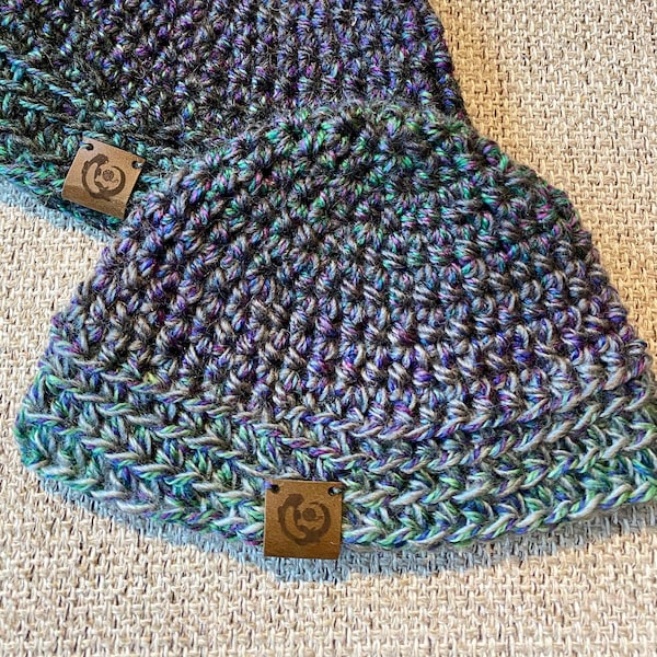 Peacock Infant Beanie, Cute Ribbed Baby Hat Otternest crochet